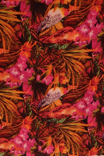 Designer Pure Printed Crepe Silk Fabric